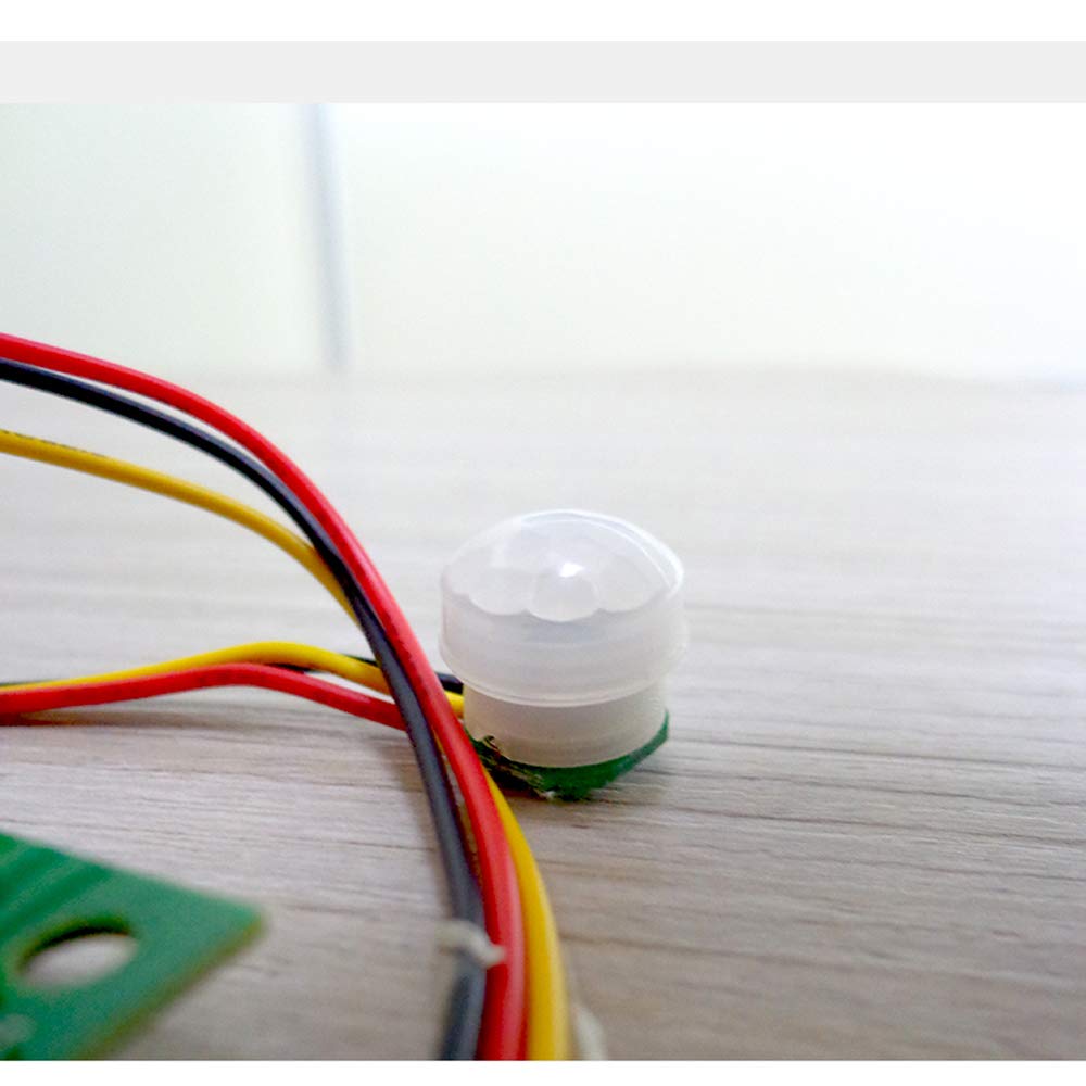 KOOBOOK 1Pcs PIR IR Pyroelectric Infrared Module Adjust Relay Output Human Body Sensor DC12V Range 5-8M