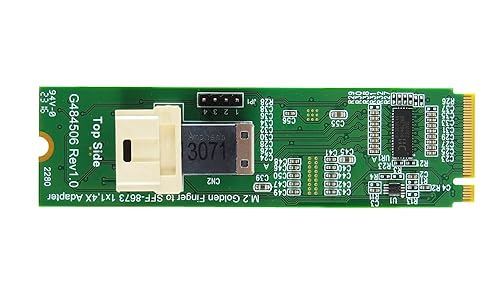 Micro SATA Cables The Best M.2 NVMe (PCIe 4.0) to MiniSAS-HD (4X) Adapter | M.2 Key Adapter