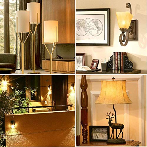 YBEK G9 Halogen Bulb 120V 40W T4 Type 2 Pin Base for Range Hood Lights, Bathroom Light Bulbs, Microwave Ovens Candle Warmer Light Bulbs, Dimmable Warm