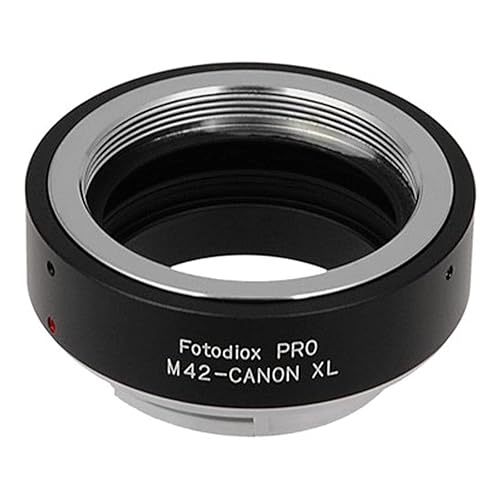 Fotodiox Pro Lens Mount Adapter Compatible with M42 (42mm x1 Thread Screw Mount) Lens to Canon XL Mount Video Camera. XL-1, XL-1s, XL-2, XL-H1 HDV