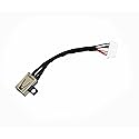Fleshy Leaf DC Power Jack Charging Port Cable Replacement for Dell Inspiron 7586 7786 2-in-1 7778 7779 7386 13 7390 15 7586 17 7786 7791 Series Laptop