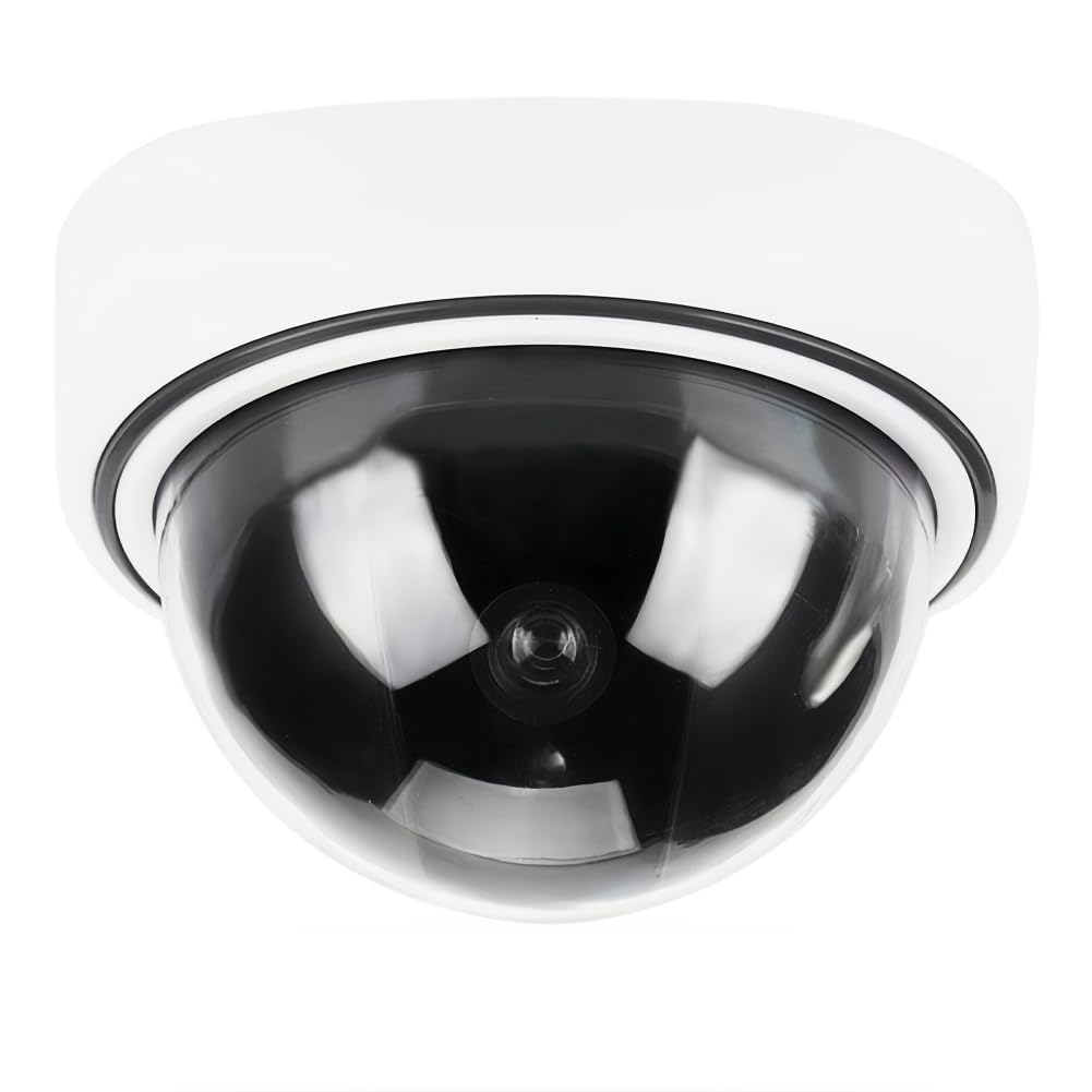 Dioche High Simulation Dome Camera Home Security Hemispherical Fake Camera Indoor Outdoor Surveillance Dummy Camera
