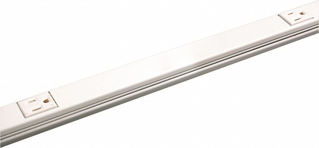 Prewired Raceway, 5 Outlets, 15 Amps