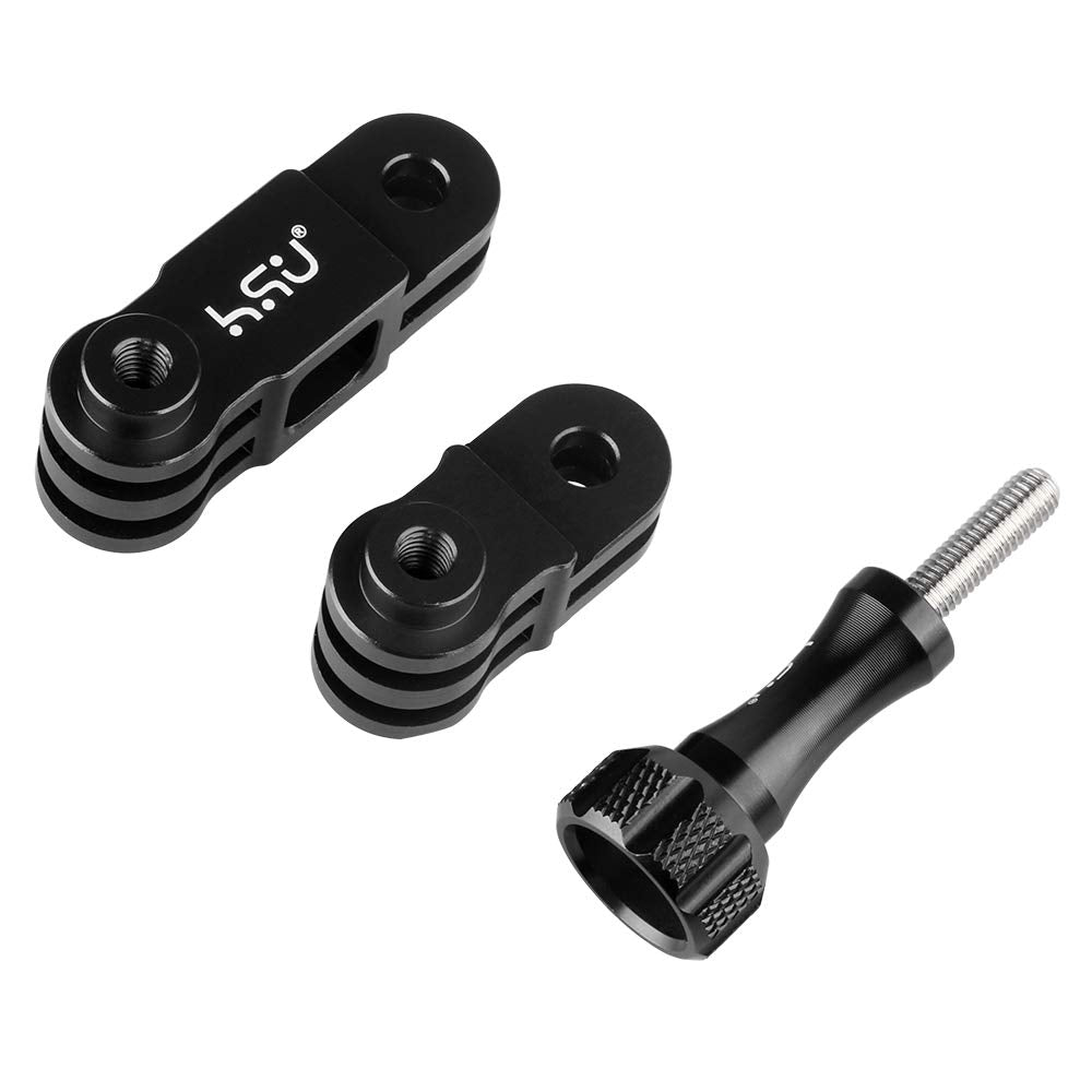 HSU Aluminum Extension Arm for GoPro Hero 13/12, Metal Adjust Arm Straight Joints Mount, Same Direction Straight Joints Mount for Go Pro Hero