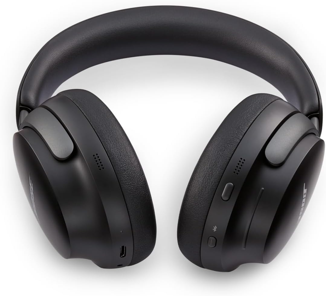 Bose QuietComfort Ultra Bluetooth Headphones, Wireless Headphones with Spatial Audio, Over Ear Noise Cancelling with Mic, Up to 24 Hours of Playtime…