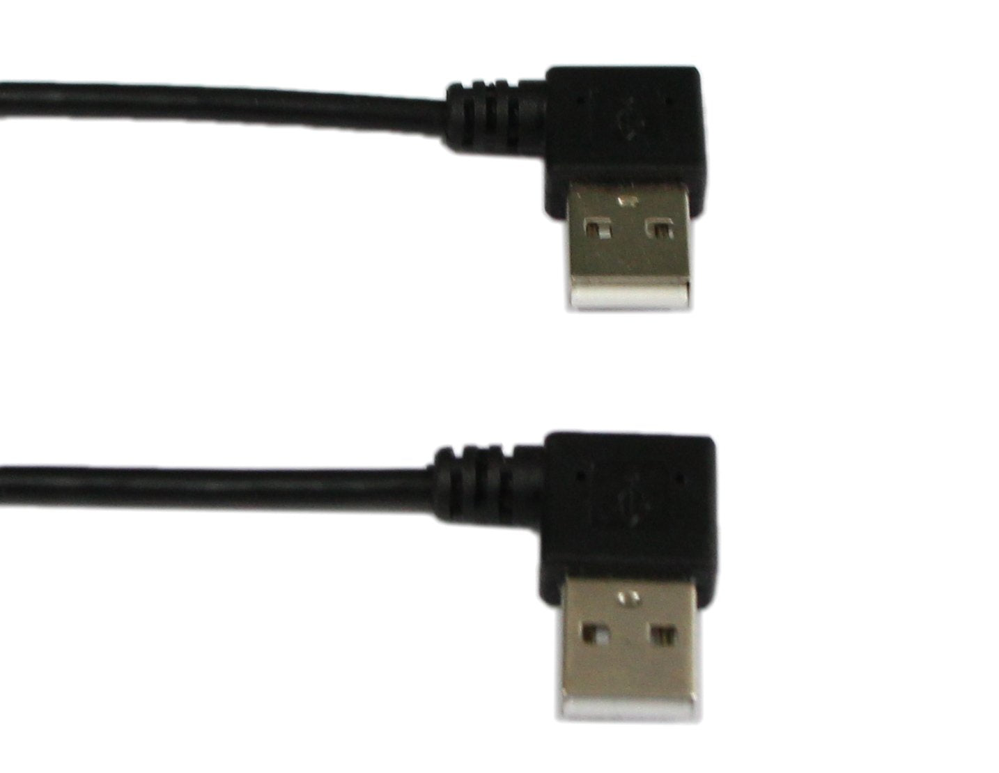 CERRXIAN 9Inch Mini USB Cable Combo Mini USB Right Angle & Left Angle Male to USB Type A 2.0 Right Angle Male Data Sync and Charge Cable
