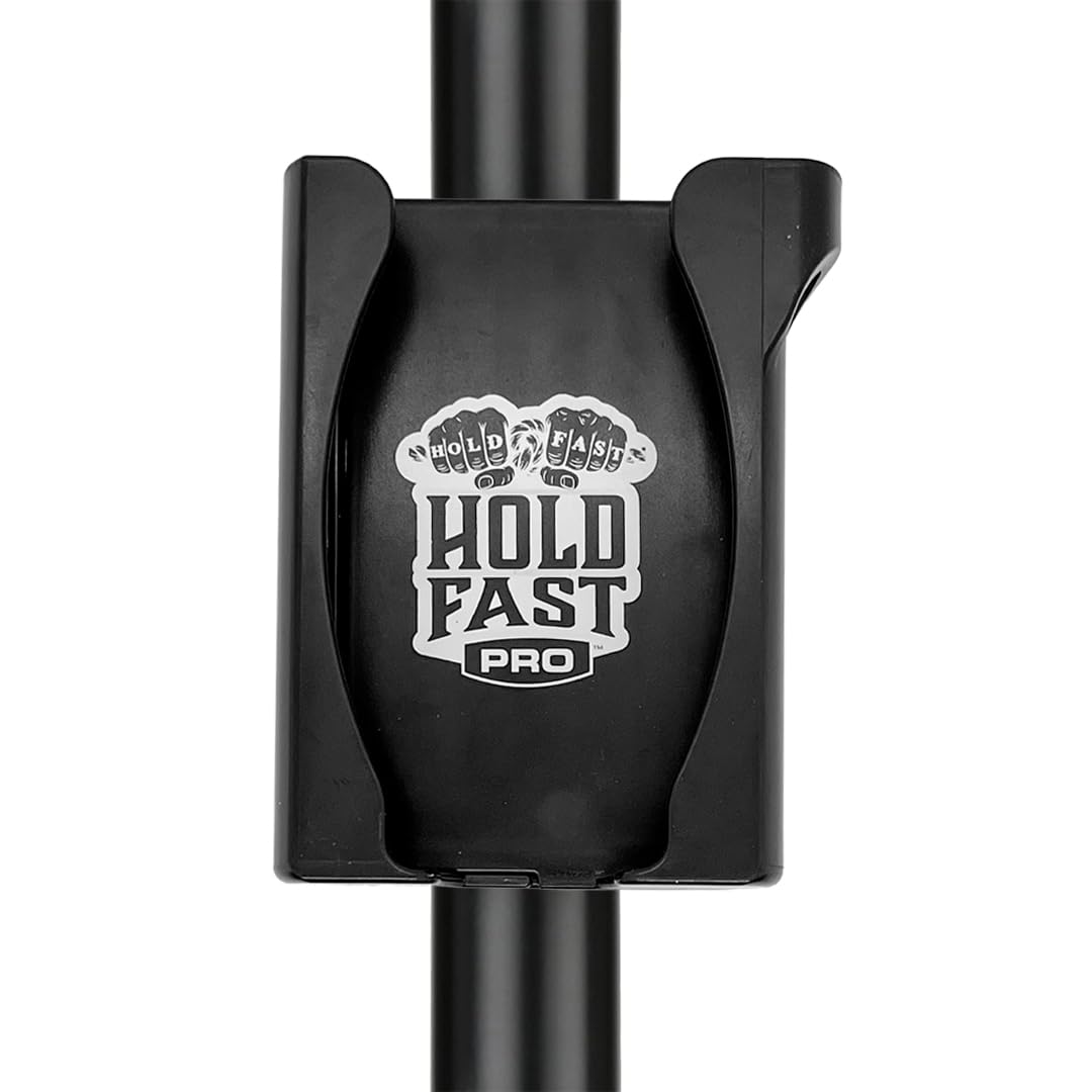 Hold Fast Pro Golf Cart Phone Holder - Universal Phone Caddy for Golf Carts & Boats - Secure Mount for Square Struts & Round Poles - Fits Large Phones