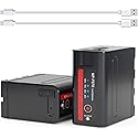 7800mAh NPF970 Battery Compatible with Sony NPF550 F970 F530 F570 Atomos Ninja V Shinobi II Camera Monitor Battery, CCD-SC55 TR516 TR716 TR818 TR910