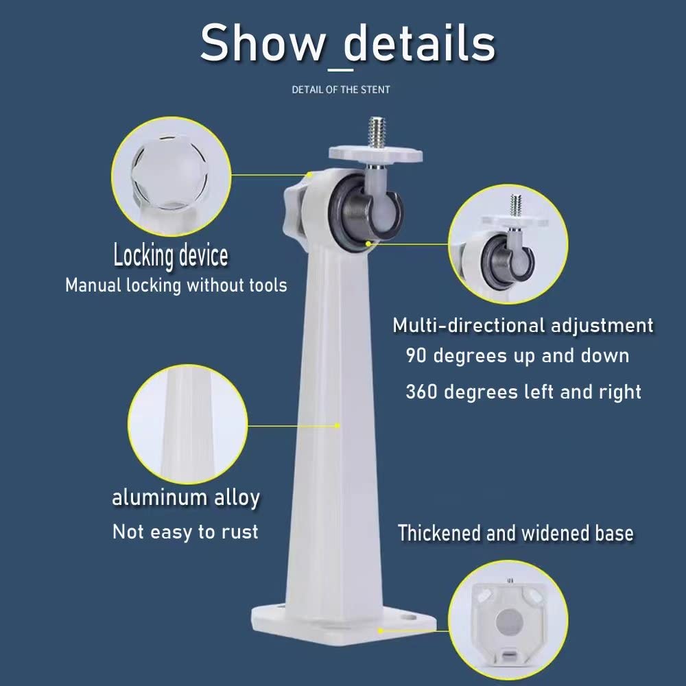 BYYING Surveillance Security Camera Mount Bracket, Adjustable Universal Camera Wall Mounting Bracket for IP Cameras,CCTV Security Cameras,Dome Camera