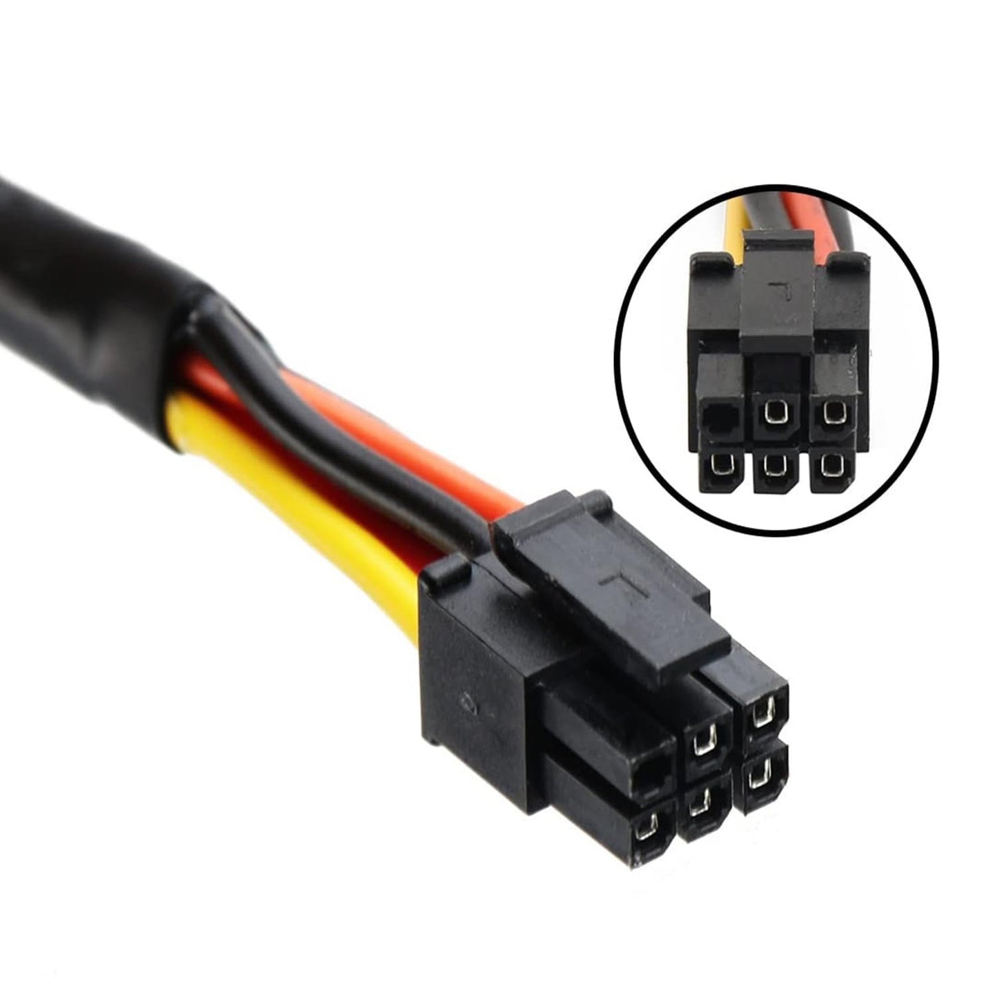 ALINNA SATA 15 Pin x2 to Mini 6 Pin ATX Cord Compatible with Dell Inspiron 3653 3650 HDD SATA Power Cable 12inch/30cm