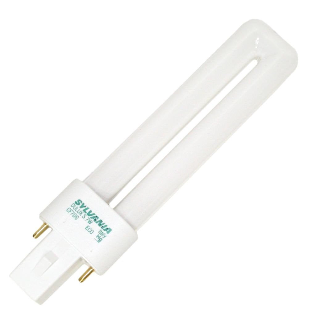 Sylvania 20478 - CF7DS/827/ECO/BL/1 Single Tube 2 Pin Base Compact Fluorescent Light Bulb