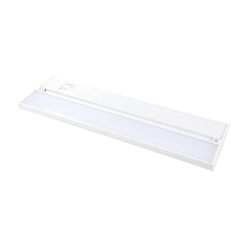 H. Bowes 9" White 120v 90+ CRI Color Select 3000K, 4000K, 5000K - Under Cabinet LED 220 Lumen Light Hard Wire Linkable with Knock Outs Contractor