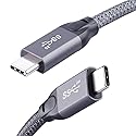 QCEs USB C to USB C Cable 10Ft, USBC 3.2 Gen 2 Cable 4K Video 100W PD Charging Cable, 20Gbps Data for USB4/Thunderbolt 3/4 Compatible with MacBook