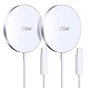 MagSafe Charger 2 Pack 25W Magnetic Wireless Charger Fast Charging Pad Compatible with iPhone 17/16/15/14/13/12 Series & AirPods 4/3/2/Pro Magnetic