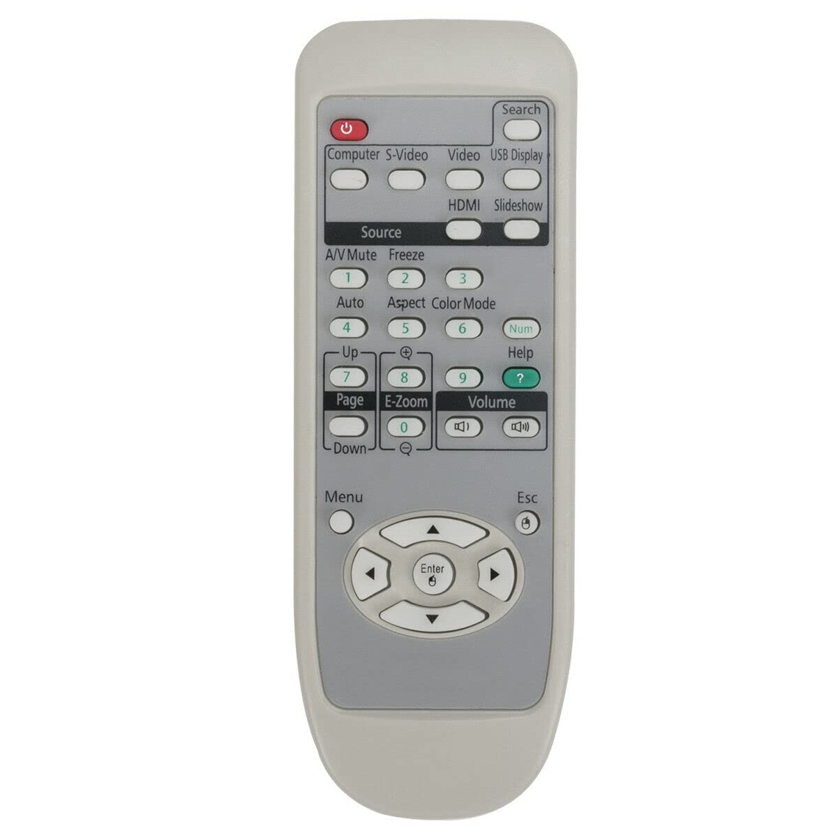 NTQinParts Replacement Remote Control Controller for Epson Projector EB-W6 EX70 PowerLite W6 PowerLite Home Cinema 700