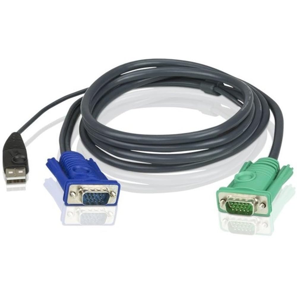 ATEN 2L5205U 15' USB KVM Cable - SPHD15 to VGA & USB A - 16ft