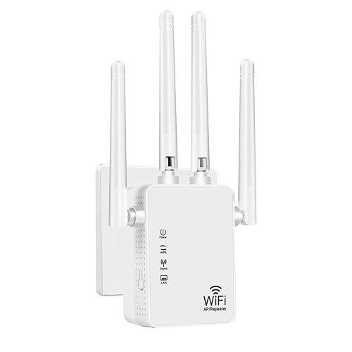 2026 WiFi Extender Signal Booster,Dual-Band WiFi Booster (2.4 GHz), Covers Up to 9,999 Sq. Ft., Easy Setup, Ethernet Port and Access Point Mode,Stable