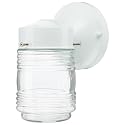 Nuvo Porch - 1 Light Mason Jar Outdoor Wall Mount in Traditional Style-8.5 Inches Tall and 4 Inches Wide