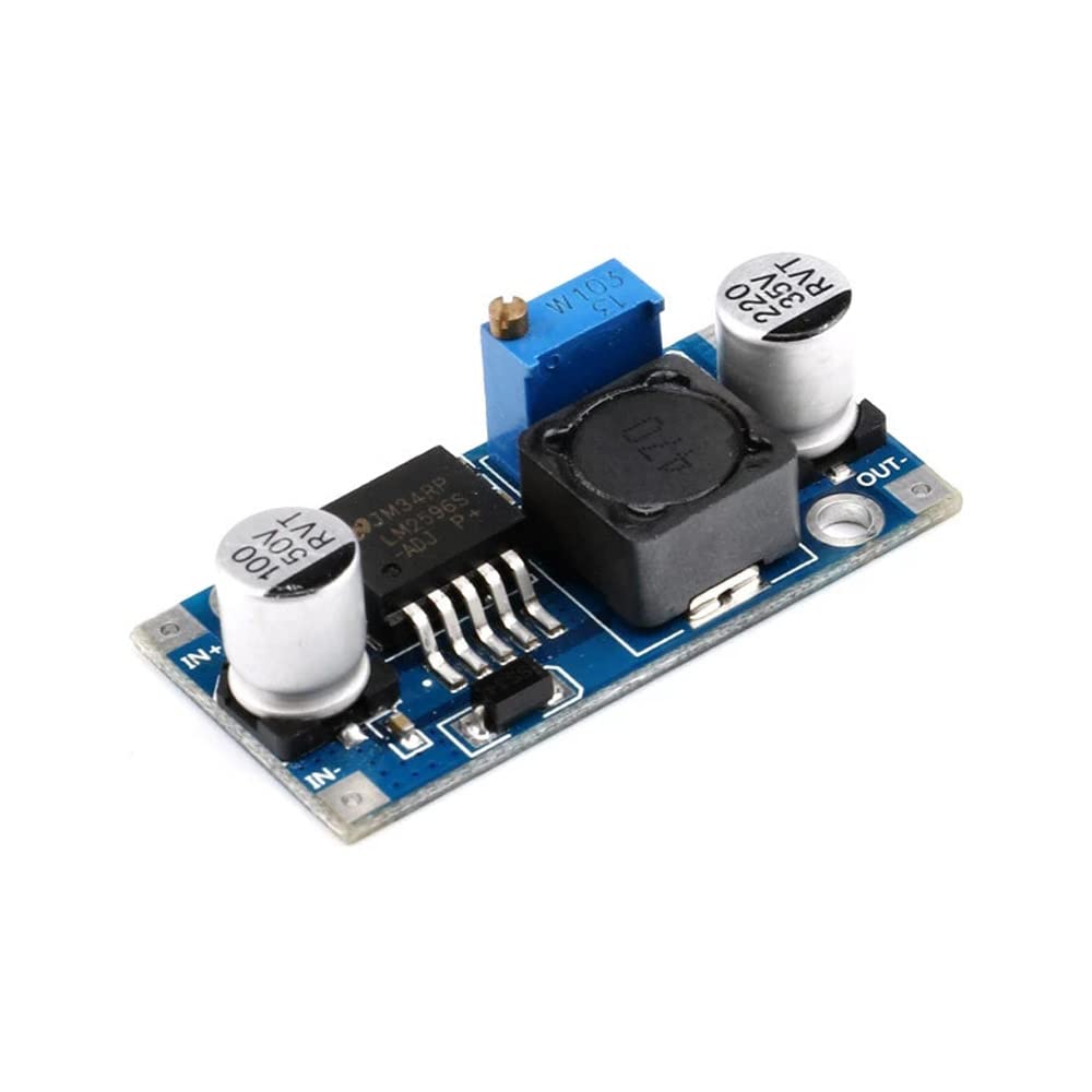 Rakstore 4pcs LM2596 DC-DC Buck Converter Step Down Power Supply Module 3V/5V/12V/24V Adjustable Voltage Regulator 3A