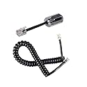 YIENFBEV Telephone Handset Cord Detangler 1 Set, 1 Pack 360 Degree Rotating/Anti-Tangle Landline Cable and 1 Pack Telephone Handset Cord 7.5 Foot
