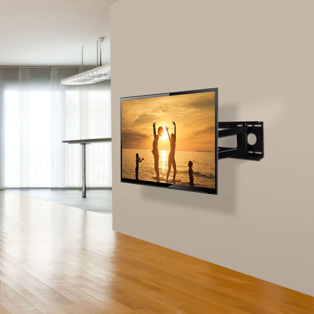 iMounTEK Tilting TV Wall Mount Bracket for 32" to 55" LED/LCD/OLED/Plasma Flat Screen TV. Full Motion Swivel Articulating Dual Arms, 99 LBS Hold
