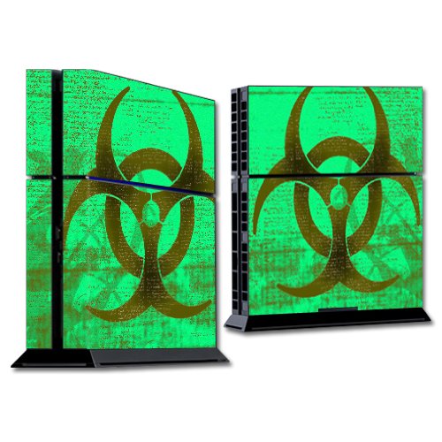 MightySkins Skin Compatible with Sony PS4 Console - Biohazard | Protective, Durable, and Unique Vinyl Decal wrap Cover | Easy to Apply, Remove,