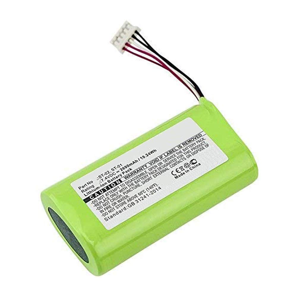 MPF Products 2600mAh ST-01, ST-02 Battery Replacement Compatible with Sony SRS-XB2, SRS-X3 Wireless Portable Bluetooth Speaker with Installation Tool