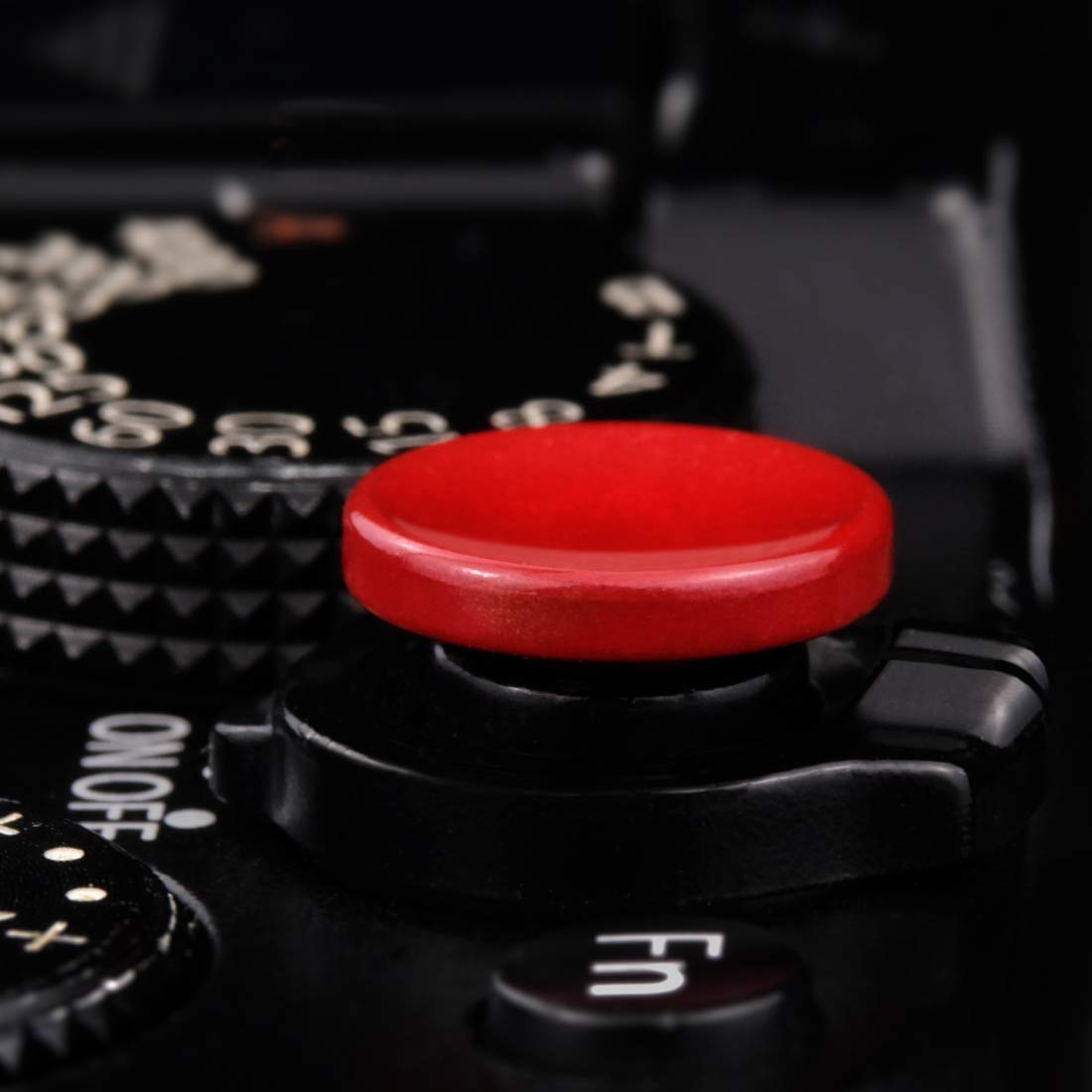 Soft Shutter Release Button (2 Pack/Red) High-end Concave Camera Shutter Button