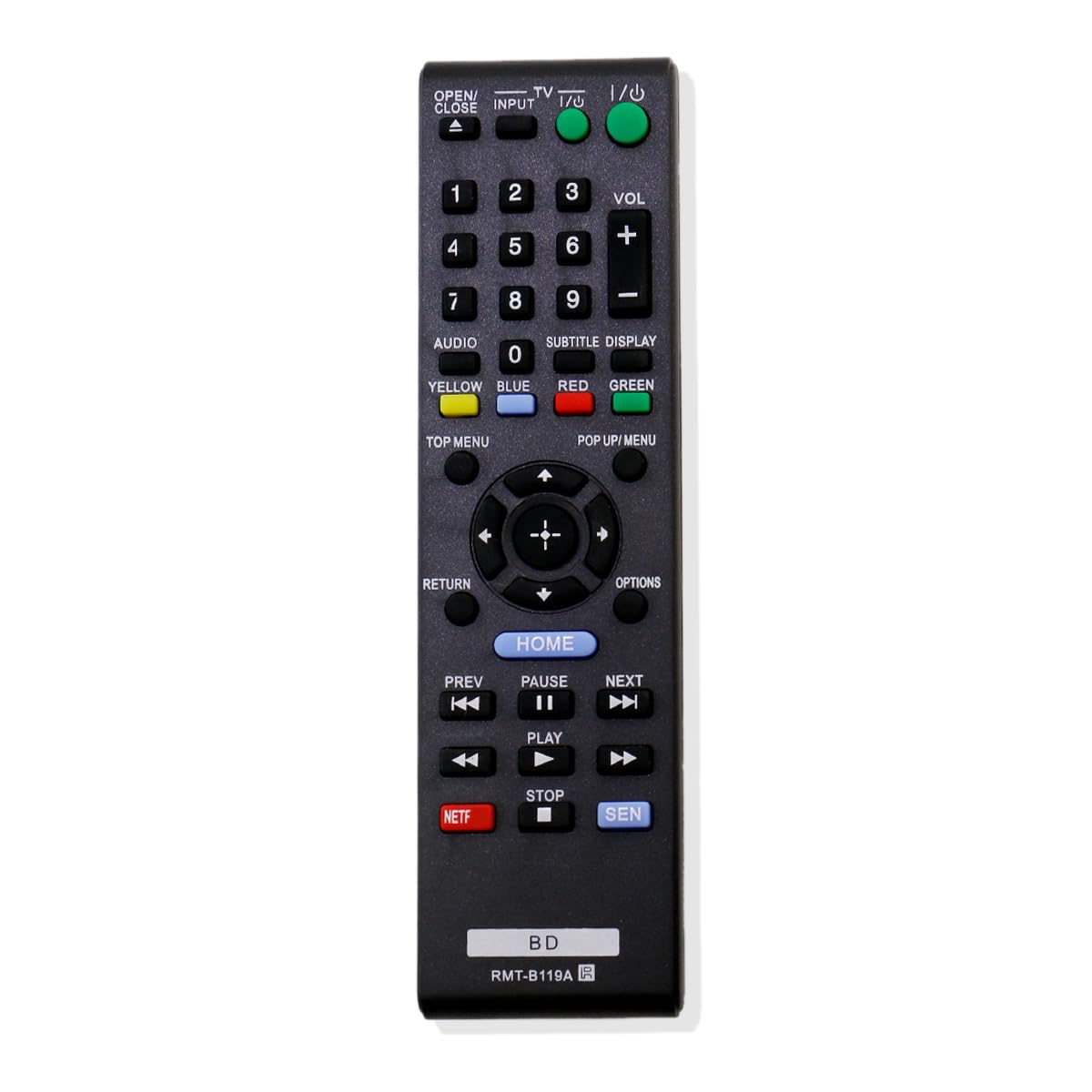 ZdalaMit RMT-B119A Replaced IR Remote Control fit for Sony Blu-ray BD Disc Player BDP-BX110 BDP-S1100 BDP-S3100 BDP-BX310 BDP-S3200 BDP-S580 BDP-BX18