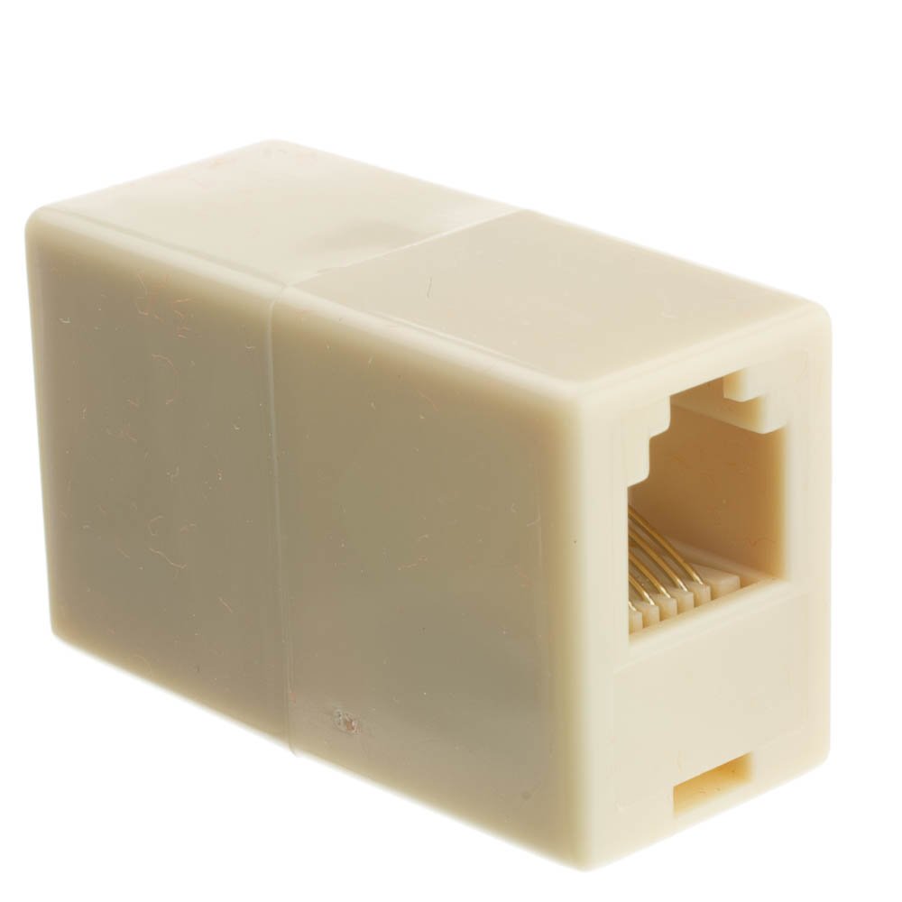 CableWholesale Inline Telephone Coupler (Voice), RJ12, 6P/6C
