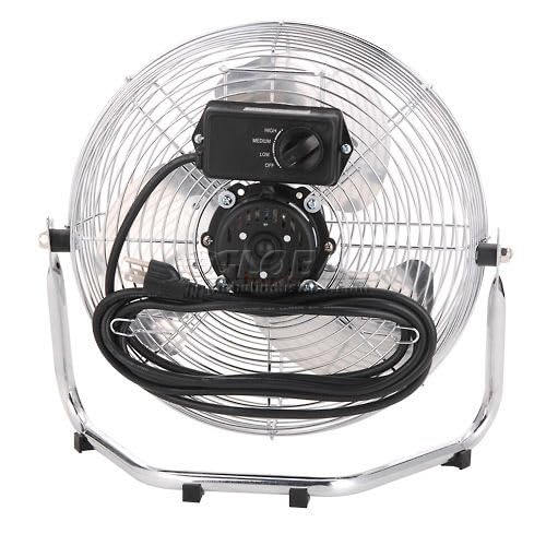 Global Industrial 12" Diameter Industrial Floor Fan with Pivoting Head