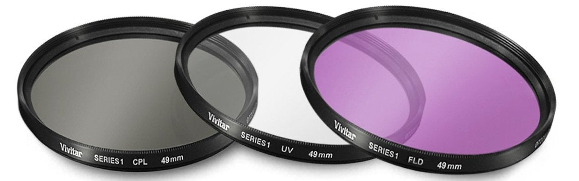 49mm 7PC Filter Set for Canon EF 50mm f/1.8 STM Lens - Includes 3 PC Filter Kit (UV-CPL-FLD) and 4PC Close Up Filter Set (+1+2+4+10)