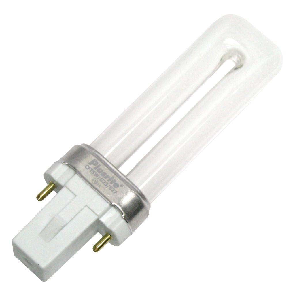 Plusrite 4000 - CFT5W/G23/827-2 Pin G23 Base - 2700K - 5W CFL - Compact Fluorescent Light Bulb