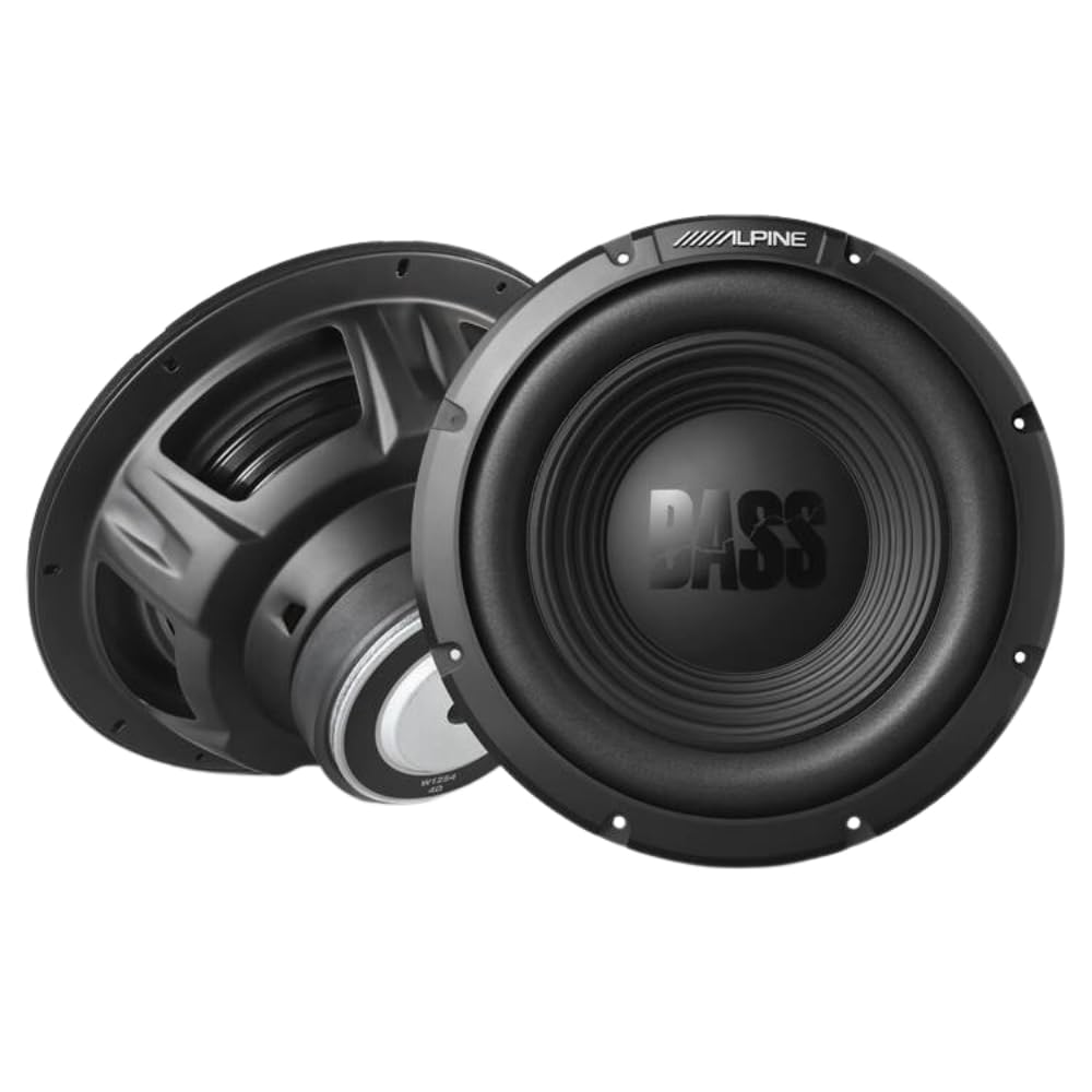 Alpine W12S4 12-inch Single 4 Ohm Subwoofer