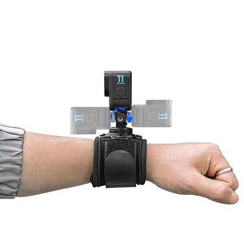 SOH Adjustable Wrist Strap Mount for GoPro 13/12/11/10/9/8, 360° Rotation Arm Mount Strap Compatible with DJI OSMO Action5 Pro/4/3, Insta 360 ONE RS