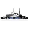 Technical Pro WM1201 Professional 2-Channel UHF Dual Wireless Microphone System