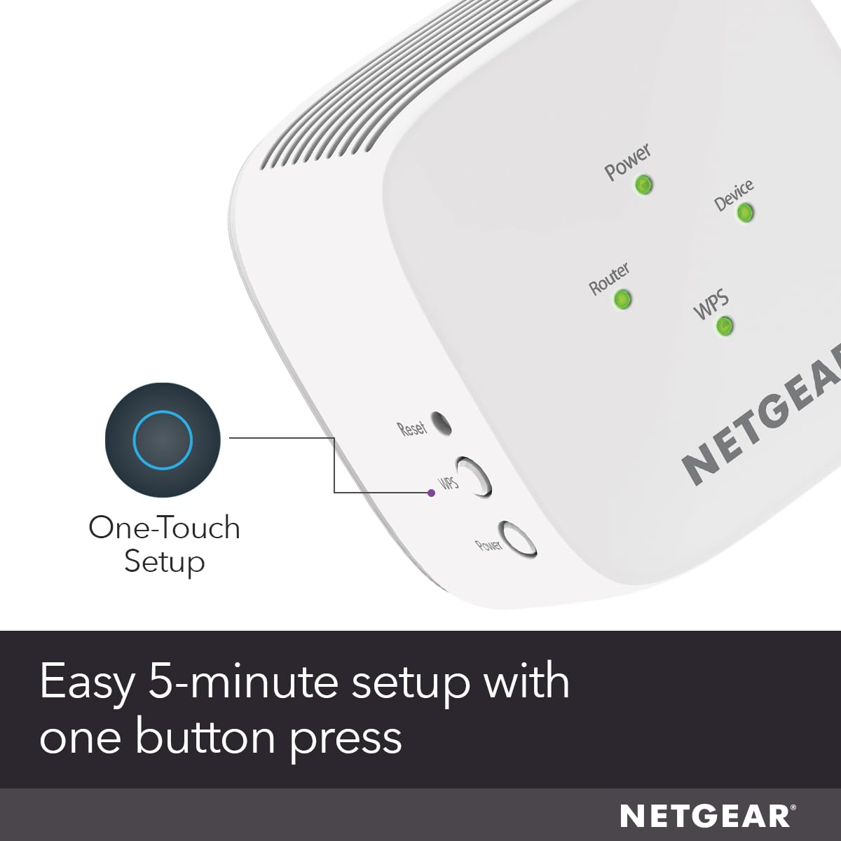 NETGEAR WiFi Mesh Range Extender (EX5000) - Covers up to 1,000 sq.ft. and 15 Devices with AC1200 Dual Band Wireless Signal Booster & Repeater (up