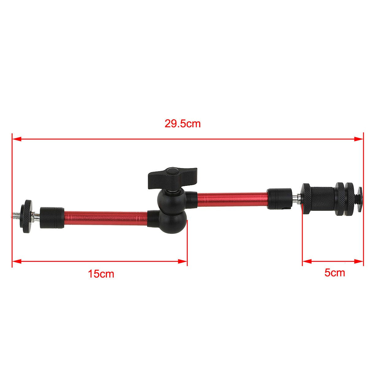 Haoge 11" Inch Adjustable Friction Articulating Magic Arm for DSLR Rig Camera LCD Monitor LED Light Flash Lights Microphone TPCAST HTC Vive Vive Pro