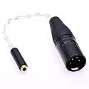 GAGACOCC 4-Pin XLR Male to 3.5mm TRRS Female Balanced Audio Adapter 10cm Cable