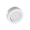 MVP Single Linking Puck with 6-Inch Lead/Tail Wiresand Mounting Screws, Dimmable Swivel LED, Linkable, cETLus Listed, 2-3/4-Inch, 2700K White, Single