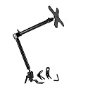 ARKON Mounts VESA-Compatible Car Seat Rail Mount & 22" Adjustable Arm | Designed for VESA 75/100 Compatible Devices | Strong Multi-Angle Arm |