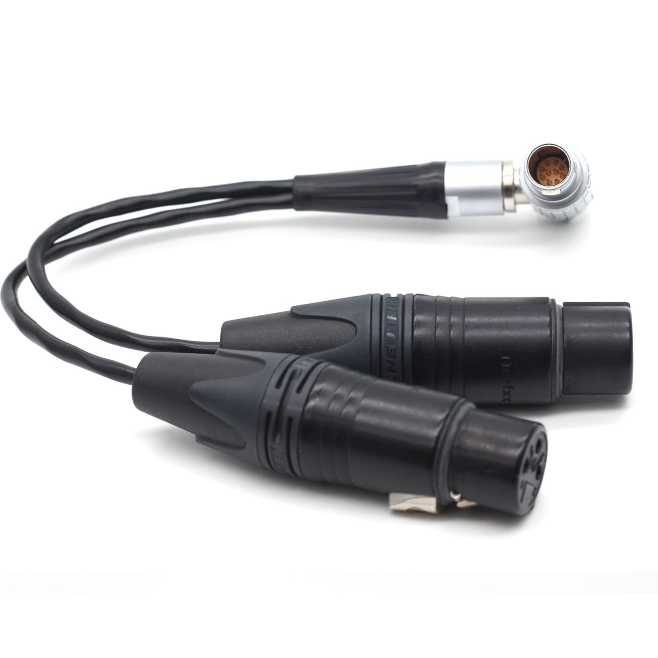 SZJELEN Atomos Shogun Monitor Audio Input Cable,10pin to XLR 3pin Female Connector Breakout Audio Input Cable for Atomos Shogun Monitor Recorder