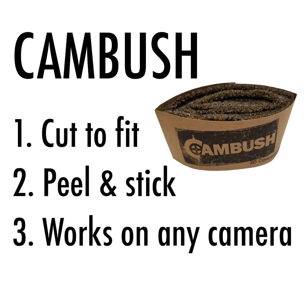 3D Camo Tape to Hide Trail Cameras: CAMBUSH Adheres to Game Cameras & Security Cameras