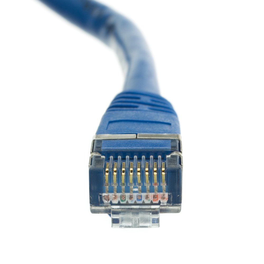 CableWholesale Cat5e F/UTP Shielded Ethernet Cable, Snagless, 50 ft, Blue