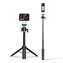 Tripod for Insta360 X5 ACE Pro 2, 21” Selfie Stick Quick Release Extension Rod Mini Table Desk Portable Handle Grip Stand with Cold Shoe for Insta 360