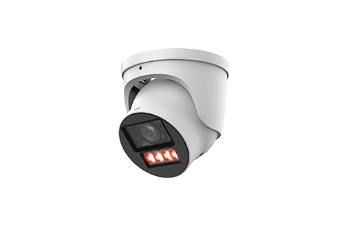 EmpireTech Smart Dual Light 8MP 1/1.8" CMOS Vari-Focal Wired Turret IP POE Camera,Built-in IR and Warm Light,Support Two-Way Talk,IVS,Face