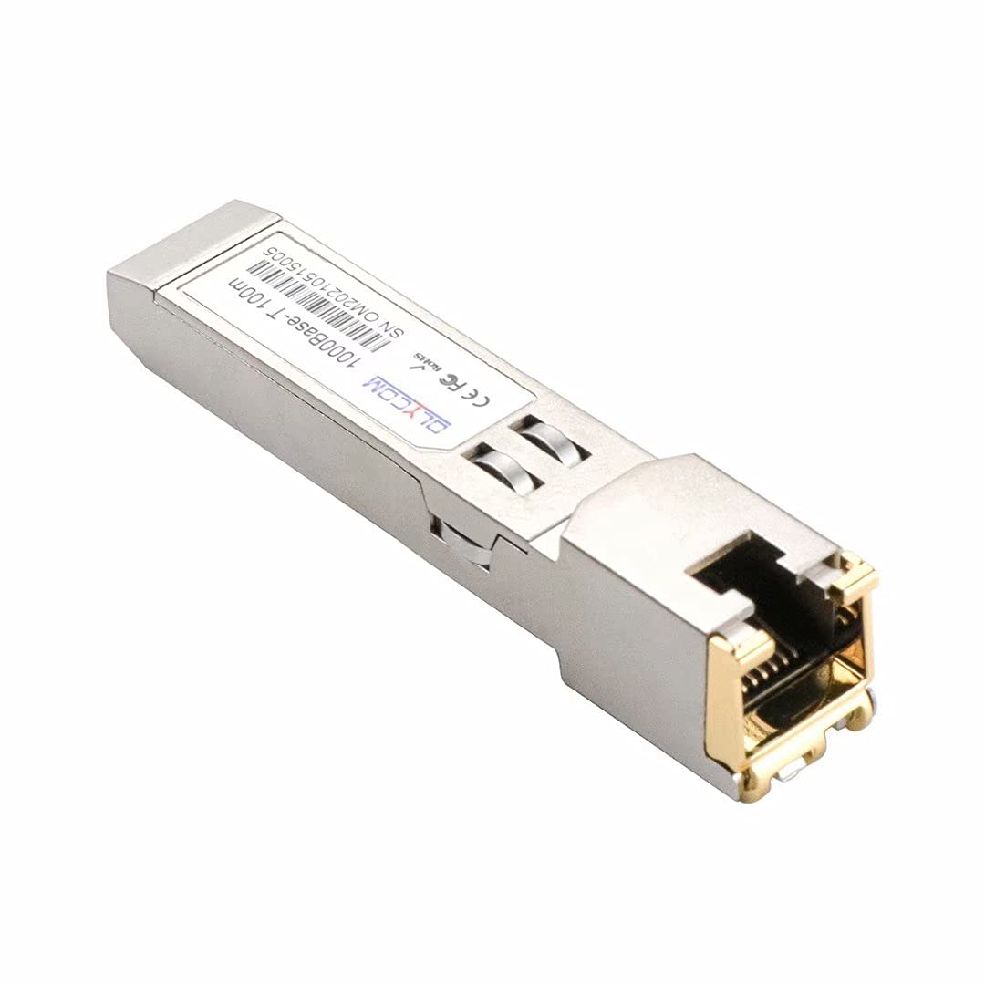Copper SFP Mini GBIC RJ45 SFP 1.25G 1000BASE-T 100m for Cisco GLC-T/SFP-GE-T Meraki MA-SFP-1GB-TX Ubiquiti UF-RJ45-1G D-Link Supermicro Netgear