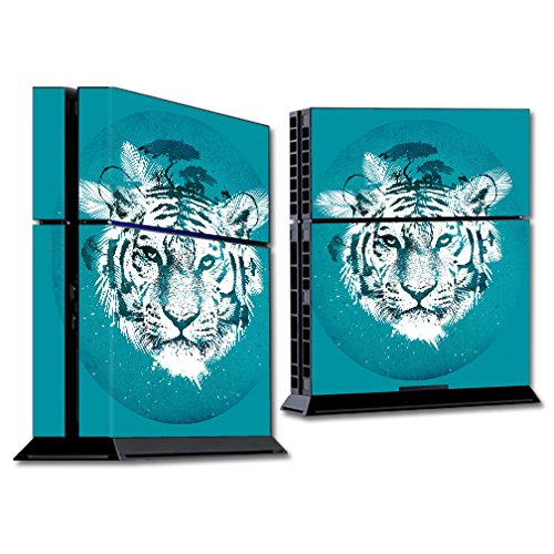MightySkins Skin Compatible With Sony PS4 Console - White Tiger | Protective, Durable, and Unique Vinyl Decal wrap cover | Easy To Apply, Remove,