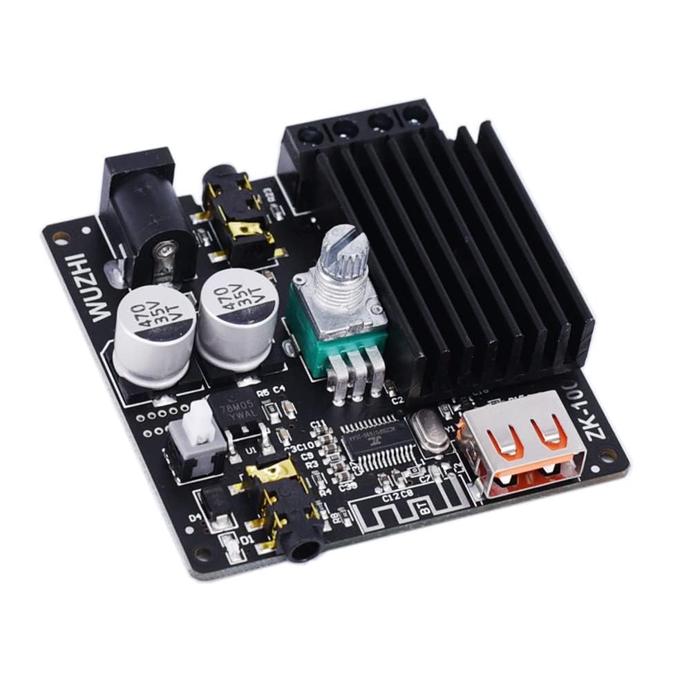 senzooe ZK-1002M Mini 2.0 100Wx2 5.0 Power Audio Amplifier Board Stereo Amp Amplifier AUX USB 2 Pieces