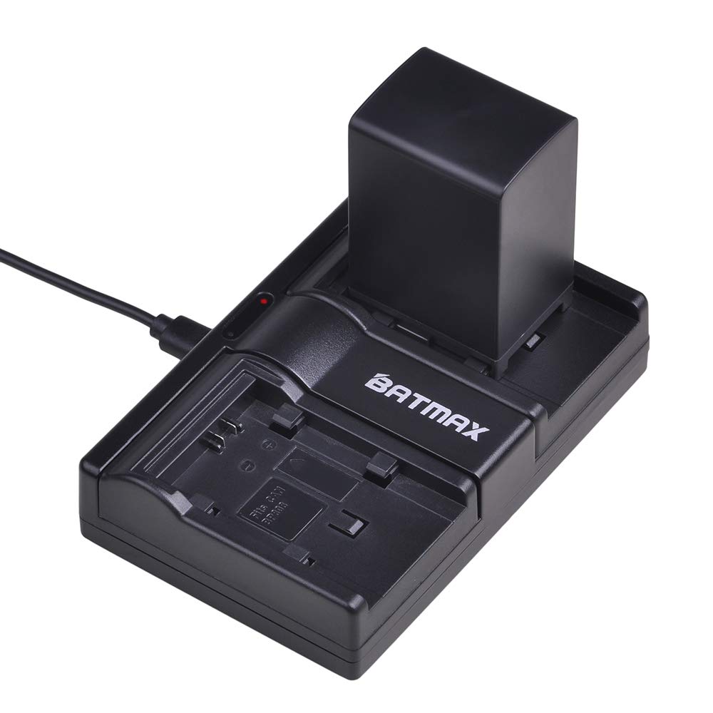Batmax 2Pcs 2900mAh BP-828 Battery + Rapid LCD Dual Charger for Canon VIXIA HF G50, HF G60, HF G70, XA15, XA20, XA25, XA60, XA65, XA70, XA75,XA40